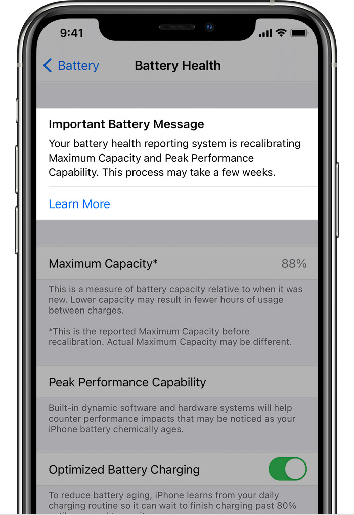 Battery health battery replacement iPhone BSAS mobile Service