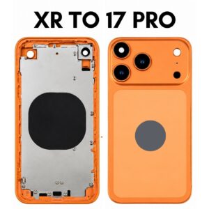 iPhone XR to iPhone 17 Pro Converter Back Panel Housing Body Orange
