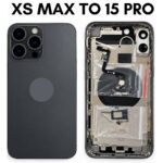 iPhone Xs Max to iPhone 15 Pro Converter Back Panel Housing Body