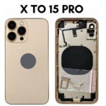 iPhone X Max to iPhone 15 Pro Converter Back Panel Housing Body