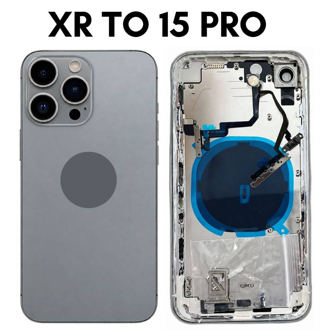 iPhone XR to iPhone 15 Pro Converter Back Panel Housing Body