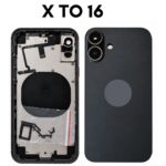 iPhone X to iPhone 16 Converter Back Panel Housing Body