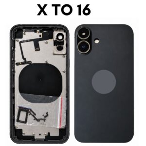 iPhone X to iPhone 16 Converter Back Panel Housing Body