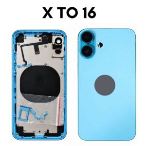 iPhone X to iPhone 16 Converter Back Panel Housing Body