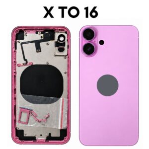 iPhone X to iPhone 16 Converter Back Panel Housing Body