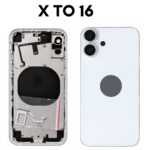 iPhone X to iPhone 16 Pro Converter Back Panel Housing Body