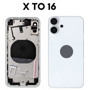 iPhone X to iPhone 16 Pro Converter Back Panel Housing Body