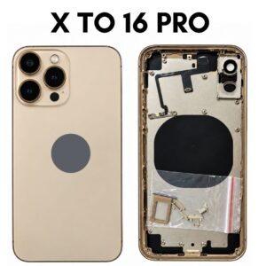 iPhone X to iPhone 16 Pro Converter Back Panel Housing Body