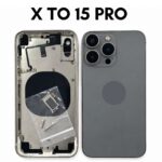 iPhone X to iPhone 15 Pro Converter Back Panel Housing Body