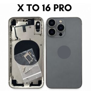 iPhone X to iPhone 16 Pro Converter Back Panel Housing Body